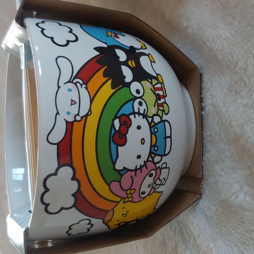 Hello Kitty & Friends Ramen Bowl with chopsticks NWT